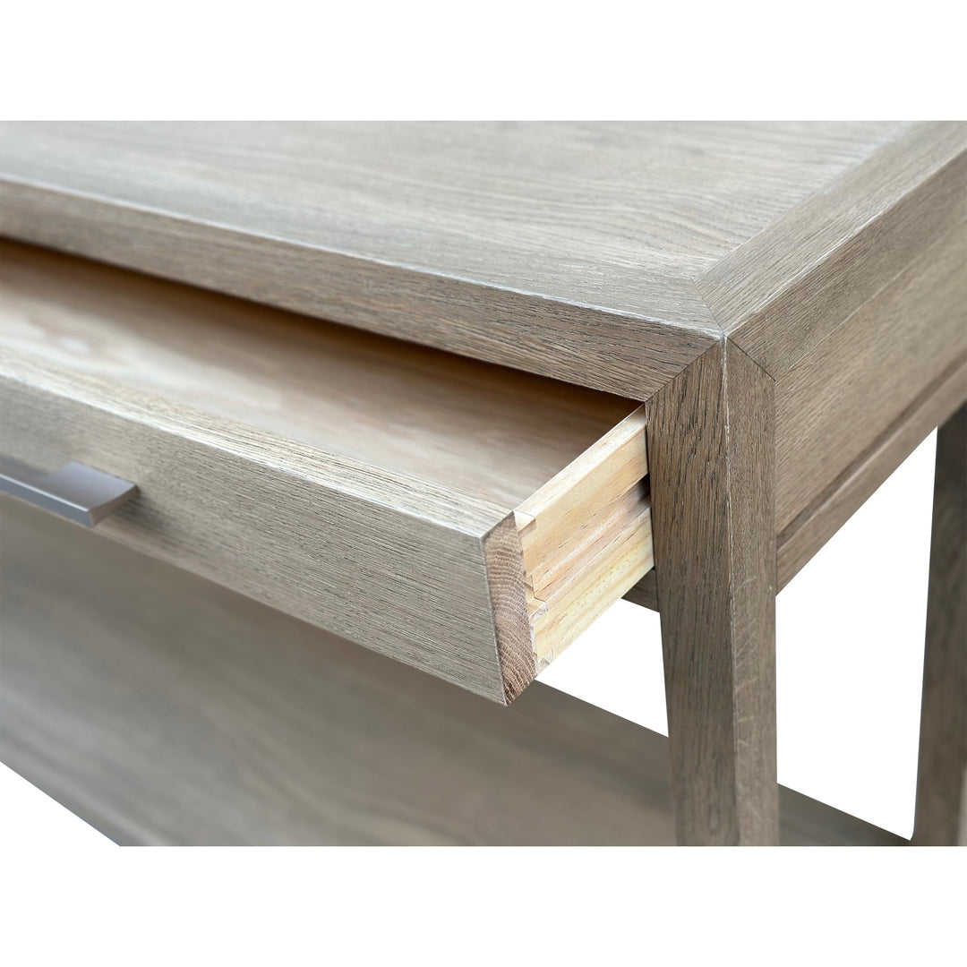 French Contemporary Console Weathered Oak