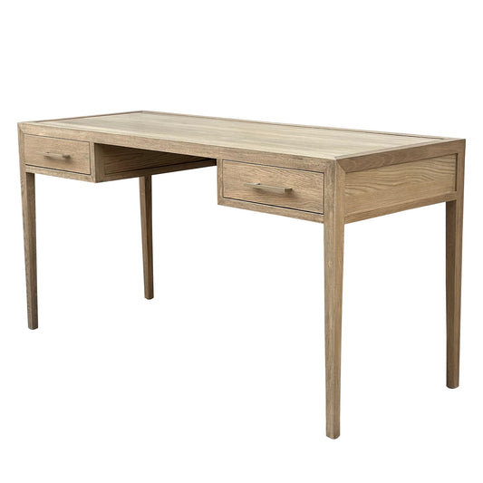 French Contemporary Desk Weathered Oak