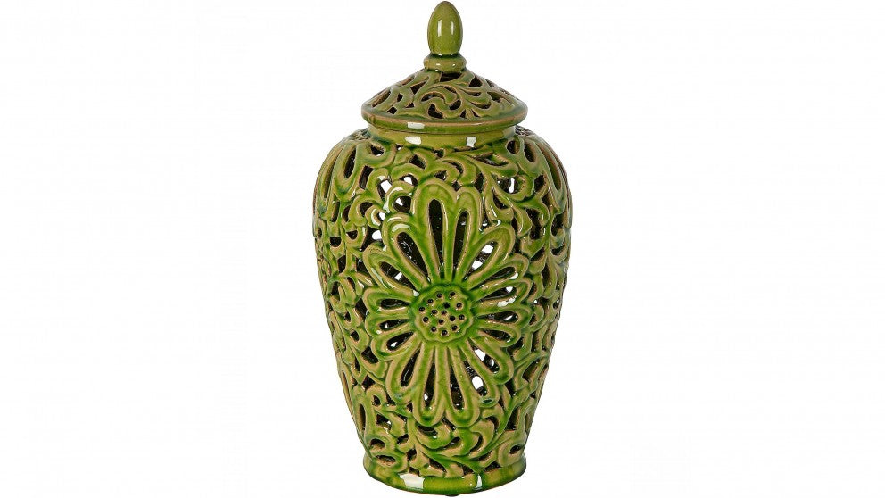 Positano Ginger Jar - Green Small