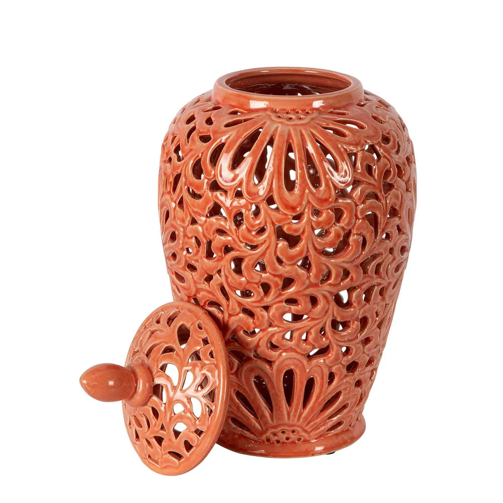 Positano Ginger Jar Orange - Large