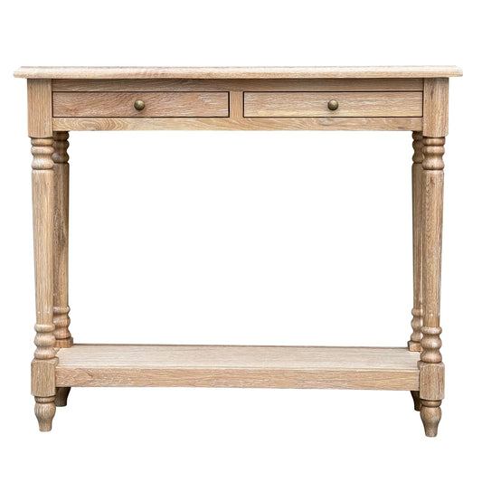 Lucius Console - Whitewash Oak