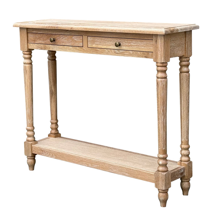 Lucius Console - Whitewash Oak