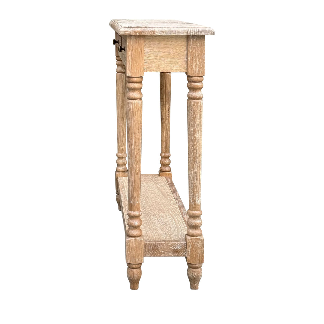 Lucius Console - Whitewash Oak