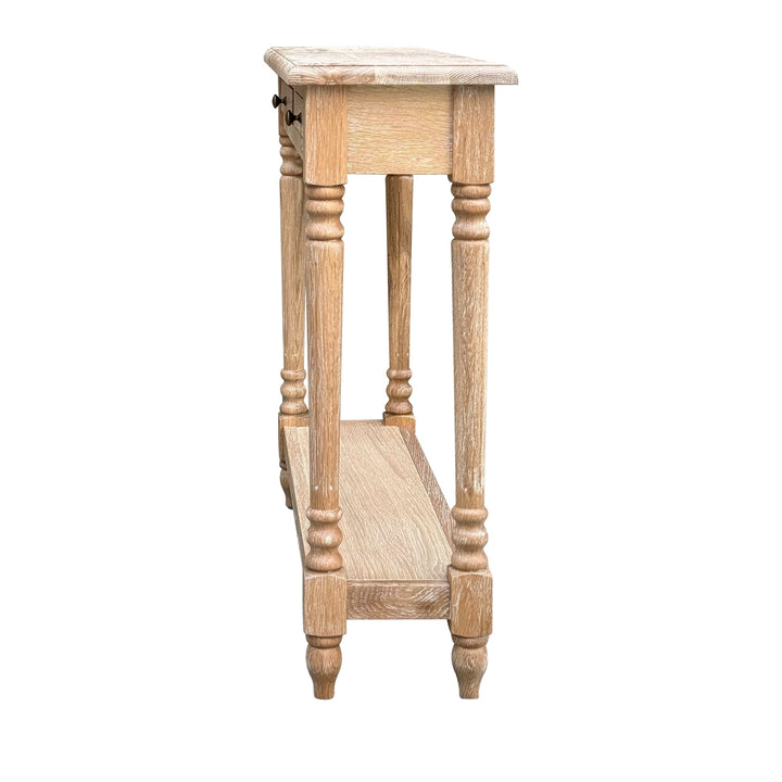Lucius Console - Whitewash Oak