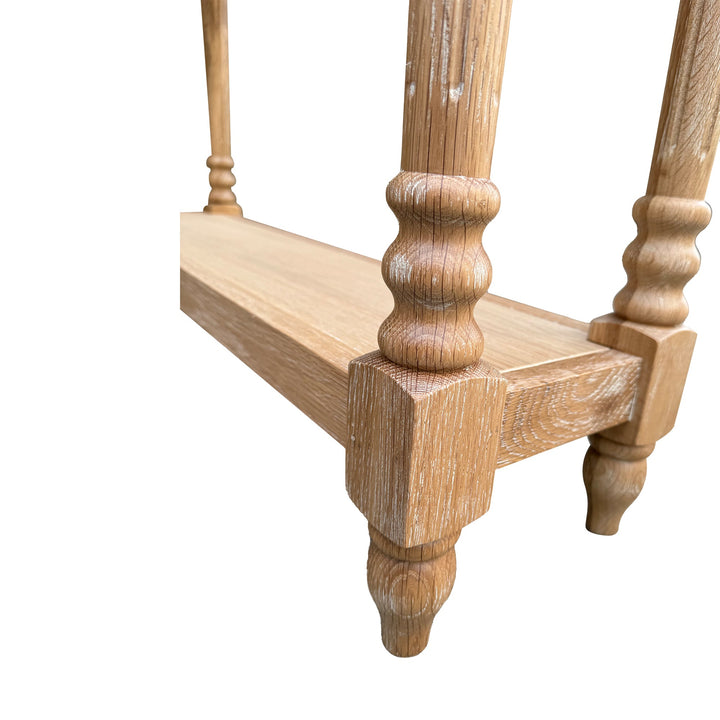 Lucius Console - Whitewash Oak