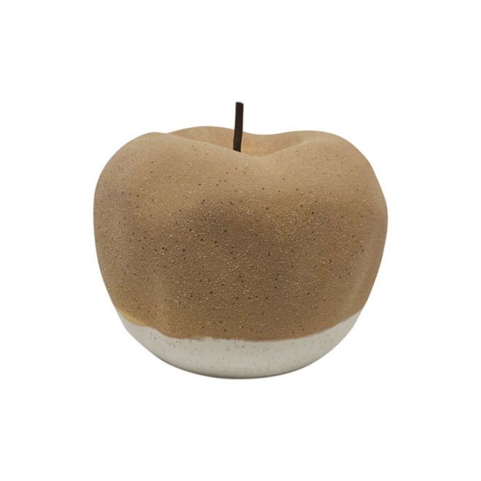 Apple Clay / White Ornament